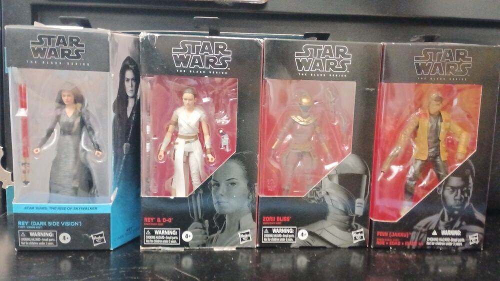 Black Series Force Awakens Four Figure Bundle Lot New